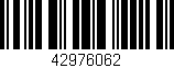 Código de barras (EAN, GTIN, SKU, ISBN): '42976062'
