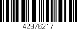 Código de barras (EAN, GTIN, SKU, ISBN): '42976217'