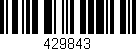 Código de barras (EAN, GTIN, SKU, ISBN): '429843'
