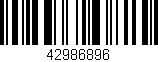 Código de barras (EAN, GTIN, SKU, ISBN): '42986896'