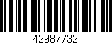 Código de barras (EAN, GTIN, SKU, ISBN): '42987732'