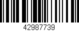 Código de barras (EAN, GTIN, SKU, ISBN): '42987739'