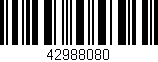 Código de barras (EAN, GTIN, SKU, ISBN): '42988080'