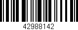 Código de barras (EAN, GTIN, SKU, ISBN): '42988142'