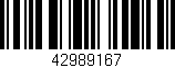 Código de barras (EAN, GTIN, SKU, ISBN): '42989167'