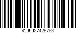 Código de barras (EAN, GTIN, SKU, ISBN): '4299037425788'