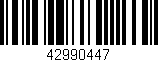 Código de barras (EAN, GTIN, SKU, ISBN): '42990447'