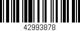 Código de barras (EAN, GTIN, SKU, ISBN): '42993878'