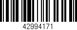 Código de barras (EAN, GTIN, SKU, ISBN): '42994171'