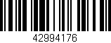 Código de barras (EAN, GTIN, SKU, ISBN): '42994176'