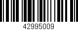 Código de barras (EAN, GTIN, SKU, ISBN): '42995009'