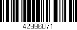 Código de barras (EAN, GTIN, SKU, ISBN): '42996071'