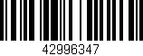 Código de barras (EAN, GTIN, SKU, ISBN): '42996347'