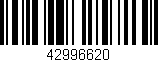 Código de barras (EAN, GTIN, SKU, ISBN): '42996620'