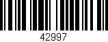 Código de barras (EAN, GTIN, SKU, ISBN): '42997'