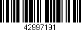 Código de barras (EAN, GTIN, SKU, ISBN): '42997191'