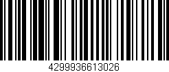 Código de barras (EAN, GTIN, SKU, ISBN): '4299936613026'