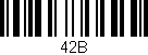 Código de barras (EAN, GTIN, SKU, ISBN): '42B'