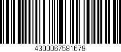 Código de barras (EAN, GTIN, SKU, ISBN): '4300067581679'