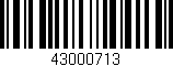 Código de barras (EAN, GTIN, SKU, ISBN): '43000713'