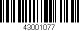 Código de barras (EAN, GTIN, SKU, ISBN): '43001077'