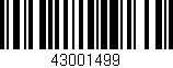 Código de barras (EAN, GTIN, SKU, ISBN): '43001499'
