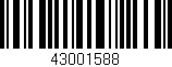 Código de barras (EAN, GTIN, SKU, ISBN): '43001588'