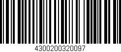 Código de barras (EAN, GTIN, SKU, ISBN): '4300200320097'