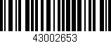 Código de barras (EAN, GTIN, SKU, ISBN): '43002653'