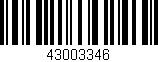 Código de barras (EAN, GTIN, SKU, ISBN): '43003346'