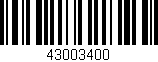Código de barras (EAN, GTIN, SKU, ISBN): '43003400'