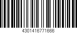 Código de barras (EAN, GTIN, SKU, ISBN): '4301416771666'