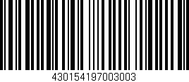 Código de barras (EAN, GTIN, SKU, ISBN): '430154197003003'