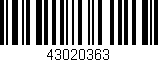 Código de barras (EAN, GTIN, SKU, ISBN): '43020363'