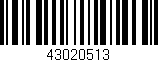 Código de barras (EAN, GTIN, SKU, ISBN): '43020513'
