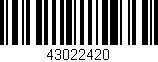 Código de barras (EAN, GTIN, SKU, ISBN): '43022420'