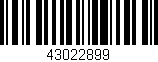 Código de barras (EAN, GTIN, SKU, ISBN): '43022899'