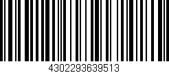 Código de barras (EAN, GTIN, SKU, ISBN): '4302293639513'