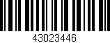 Código de barras (EAN, GTIN, SKU, ISBN): '43023446'