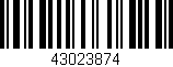 Código de barras (EAN, GTIN, SKU, ISBN): '43023874'
