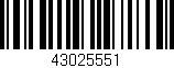Código de barras (EAN, GTIN, SKU, ISBN): '43025551'