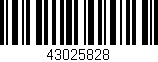 Código de barras (EAN, GTIN, SKU, ISBN): '43025828'
