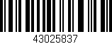 Código de barras (EAN, GTIN, SKU, ISBN): '43025837'