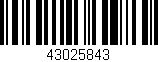 Código de barras (EAN, GTIN, SKU, ISBN): '43025843'