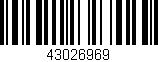 Código de barras (EAN, GTIN, SKU, ISBN): '43026969'