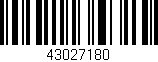 Código de barras (EAN, GTIN, SKU, ISBN): '43027180'