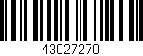 Código de barras (EAN, GTIN, SKU, ISBN): '43027270'