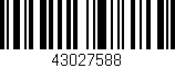 Código de barras (EAN, GTIN, SKU, ISBN): '43027588'