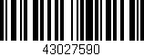 Código de barras (EAN, GTIN, SKU, ISBN): '43027590'