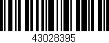 Código de barras (EAN, GTIN, SKU, ISBN): '43028395'